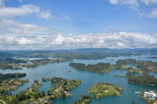 View of the reservoir La Peñol