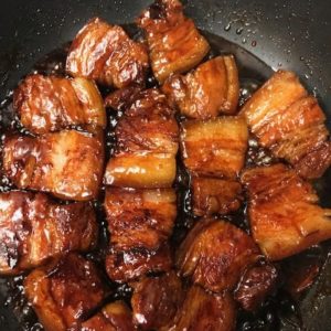 Braised pork belly