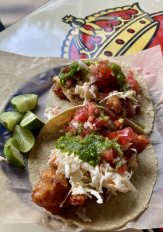 Seafood tacos